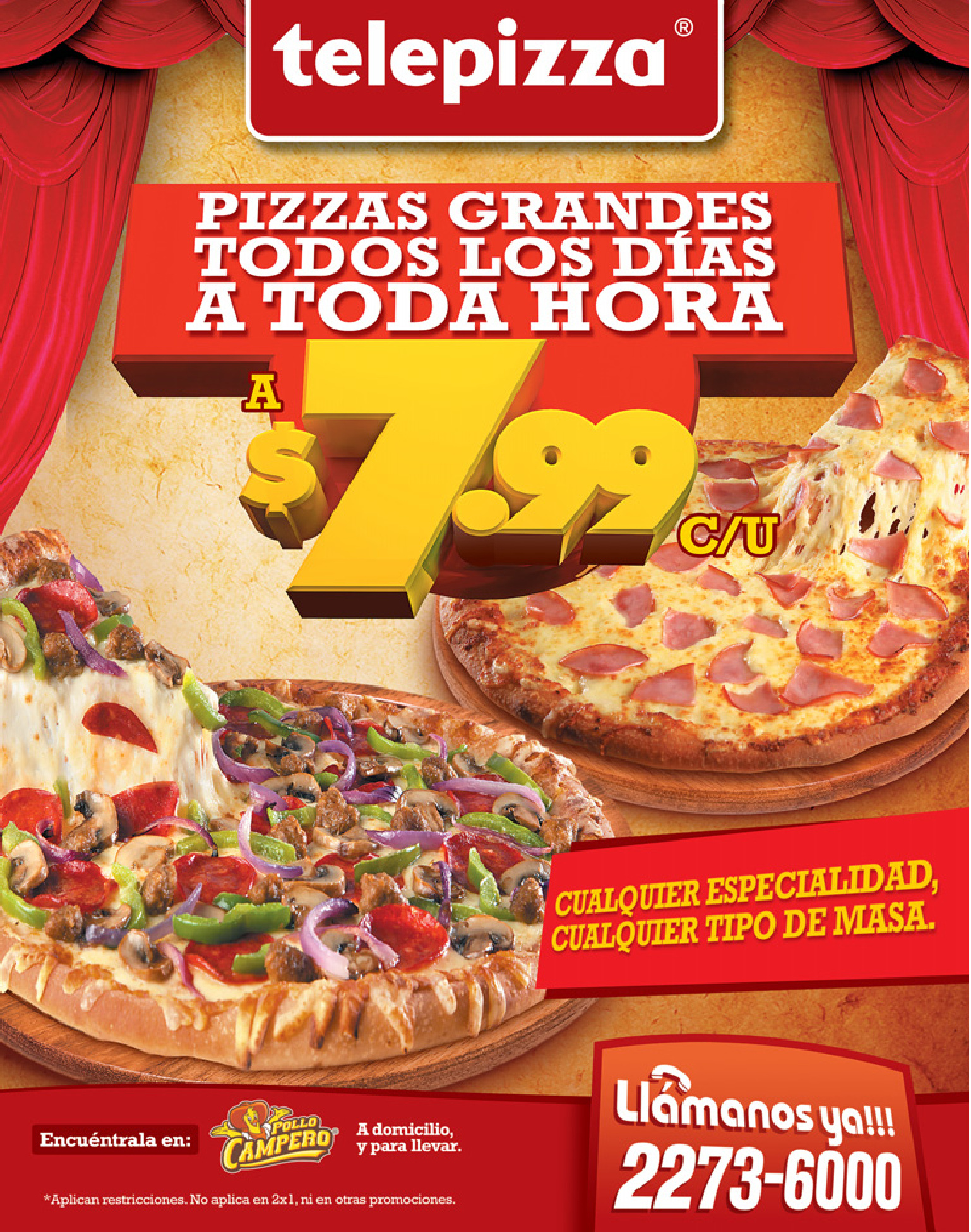 Pizza grandes todos los dias TELEPIZZA 14oct13 Ofertas Ahora