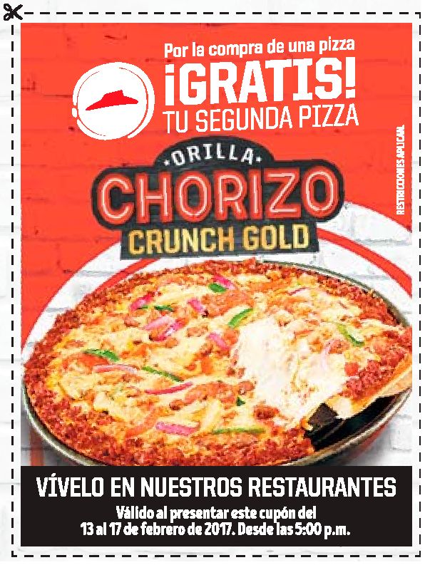 CANJEA tu cupon por una pizza gratis en pizza hut el salvador Ofertas Ahora