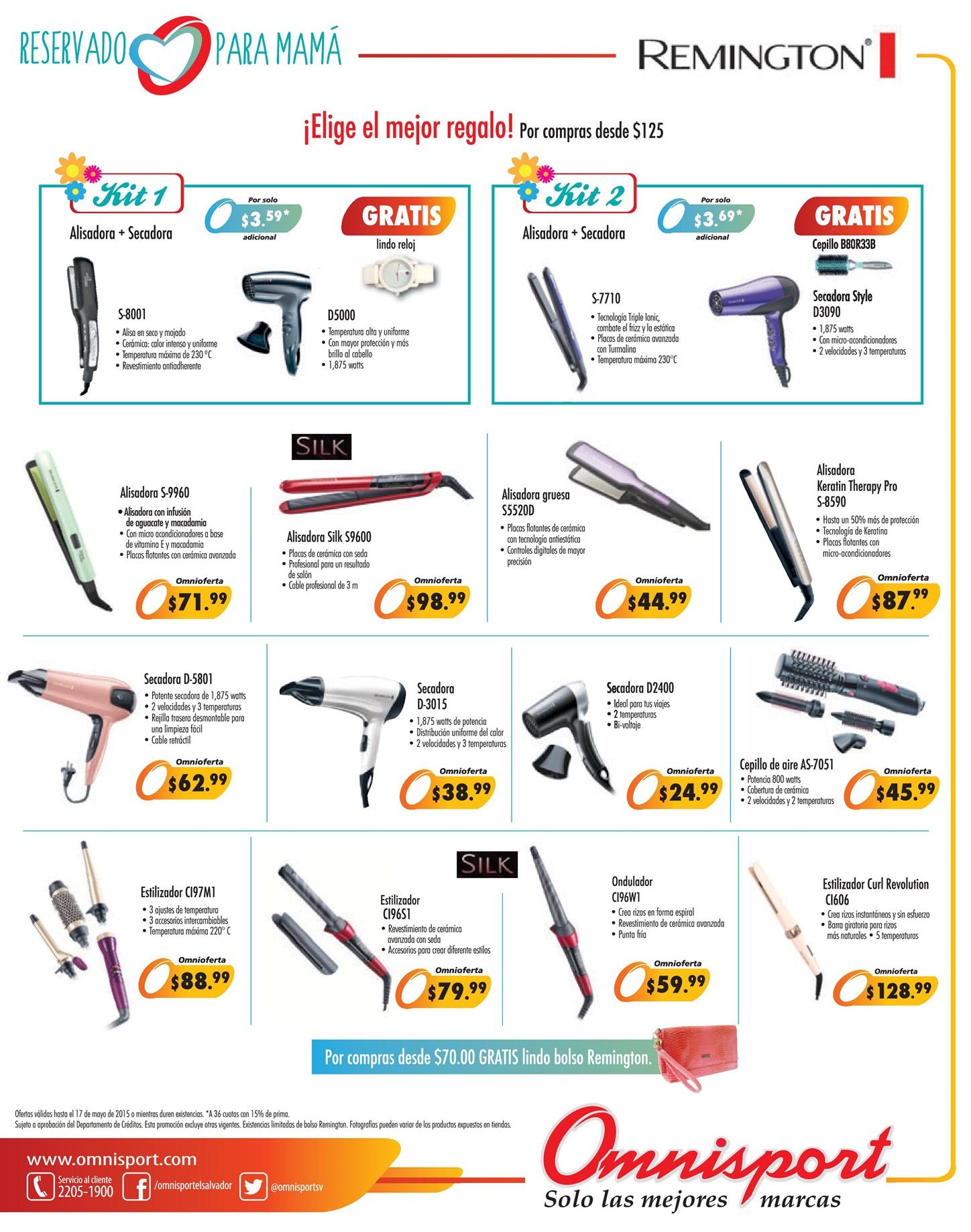 Secadoras Plancha de Cabello Rizadoras TODO para que mam luzca bella -  09may15 - Ofertas Ahora