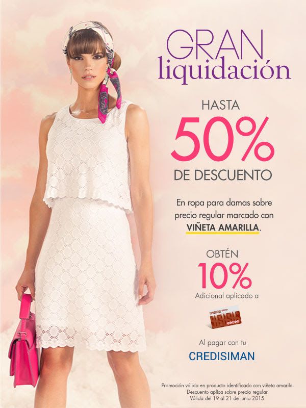 SIMAN GRAN LIQUIDACION en ropa para damas hasta 50 OFF - 19jun15 - Ofertas  Ahora