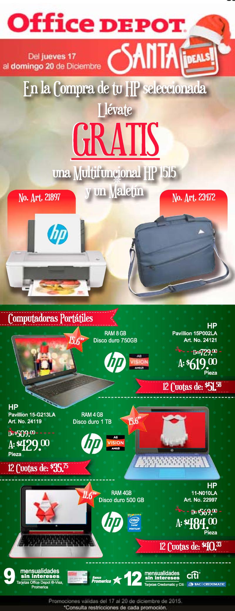 OFFICE DEPOT holidays delas on laptops computers Ofertas Ahora