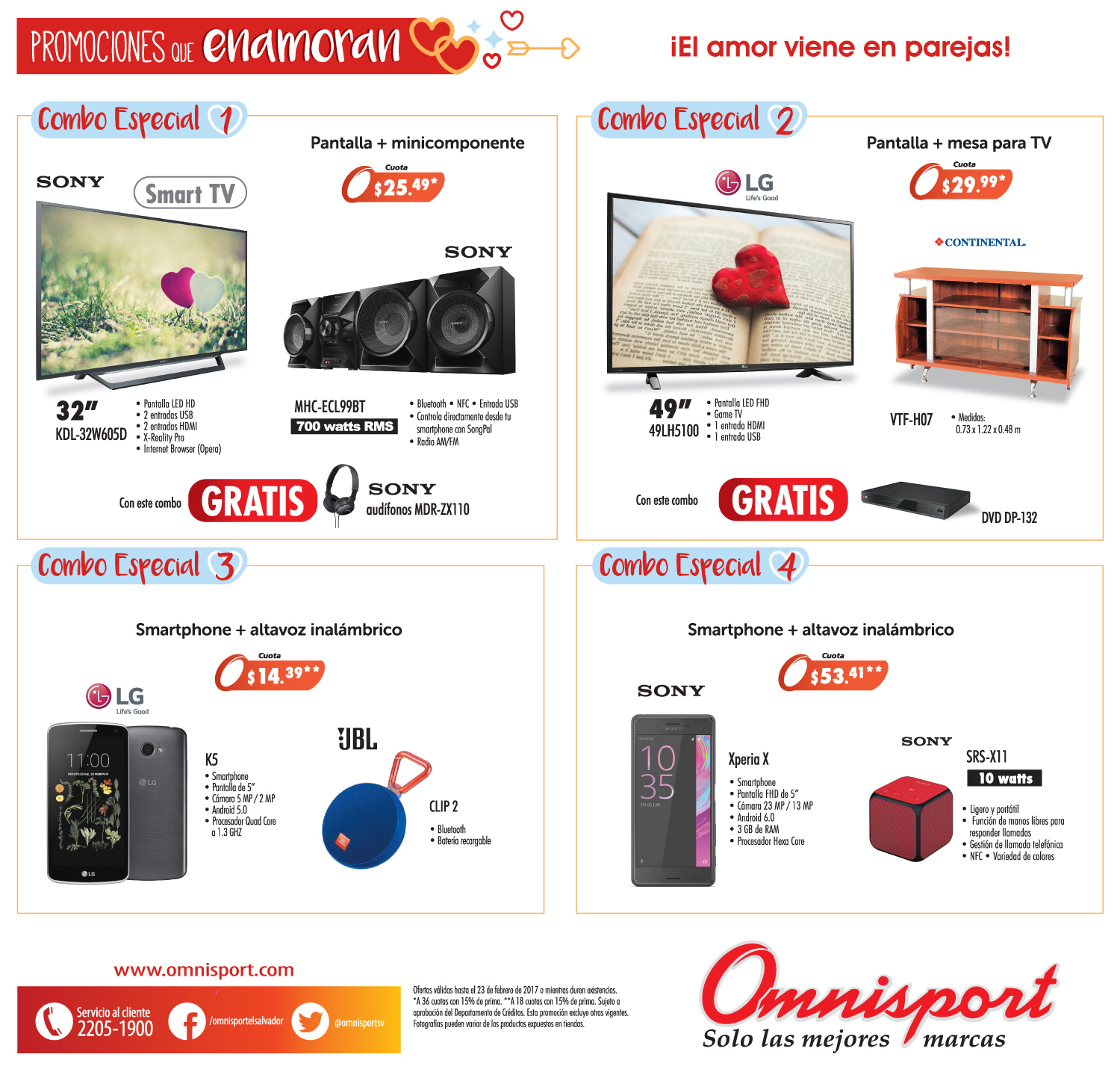 Almacenes OMNISPORT promociones que enamoran (Feb 2017) - Ofertas Ahora