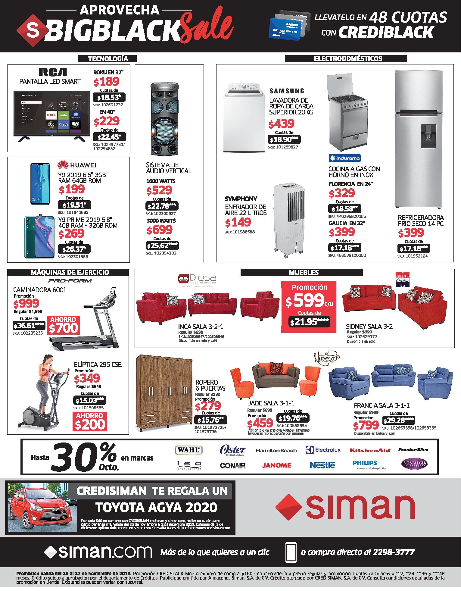 [Actulizado] SIMAN BigBlack SALE (28.nov.19) - Ofertas Ahora