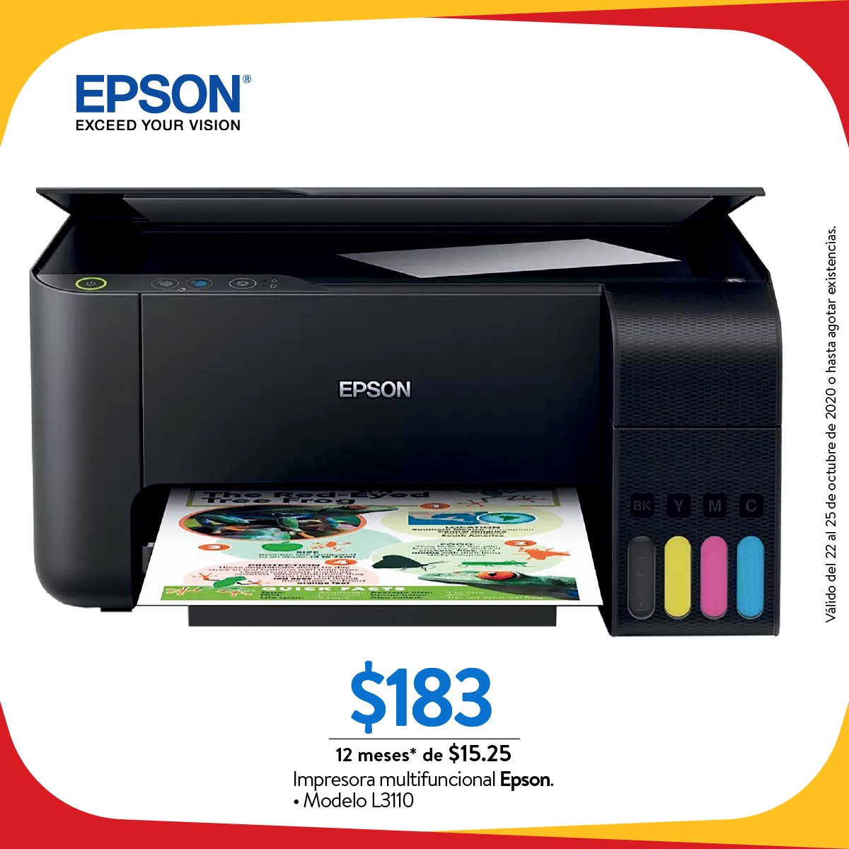 Ofertas-walmart-tecnologia-Impresora-multifuncional-epson-L3110 - Ofertas  Ahora