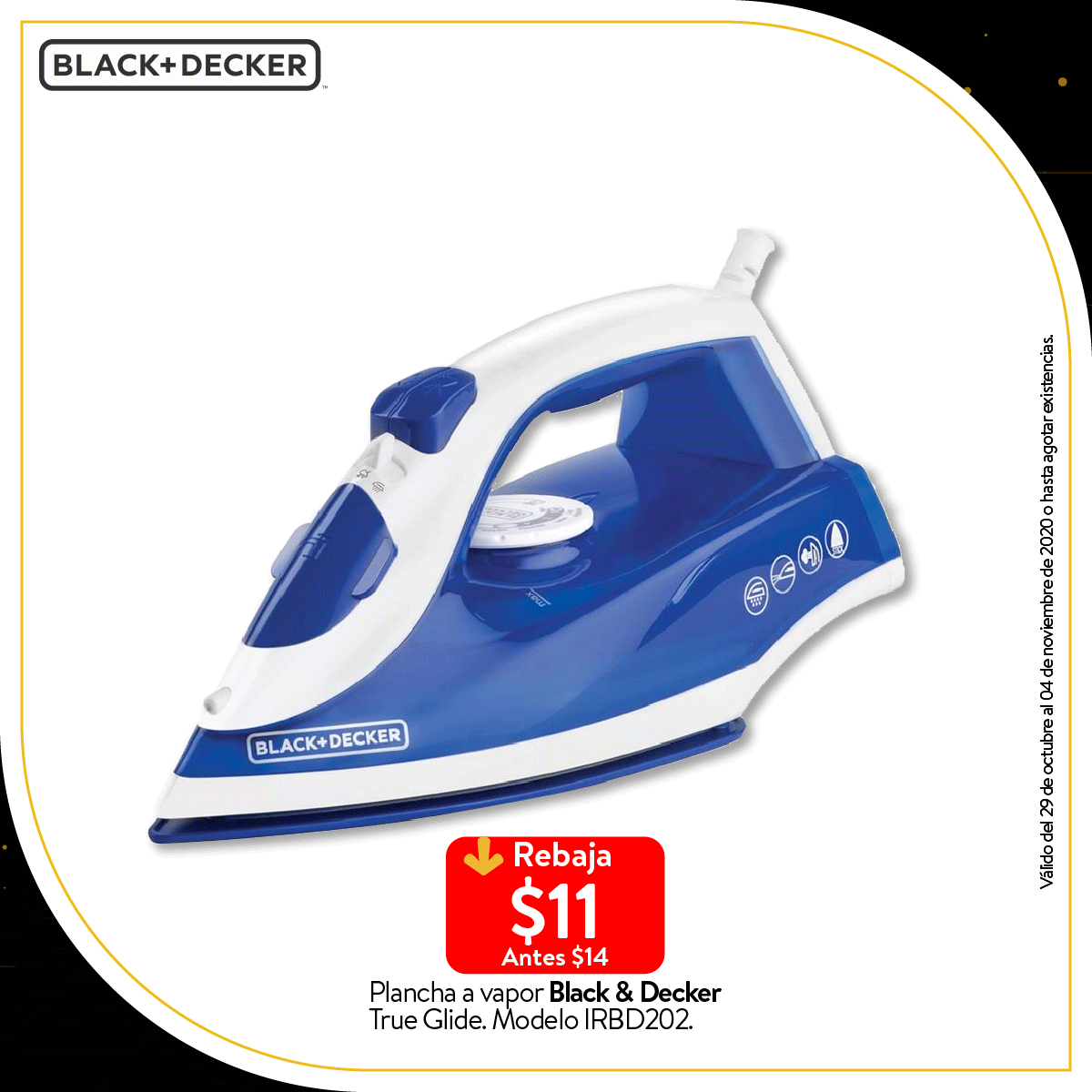 Plancha de vapor Black and decker D3045 Suela de Titanio | Walmart en línea