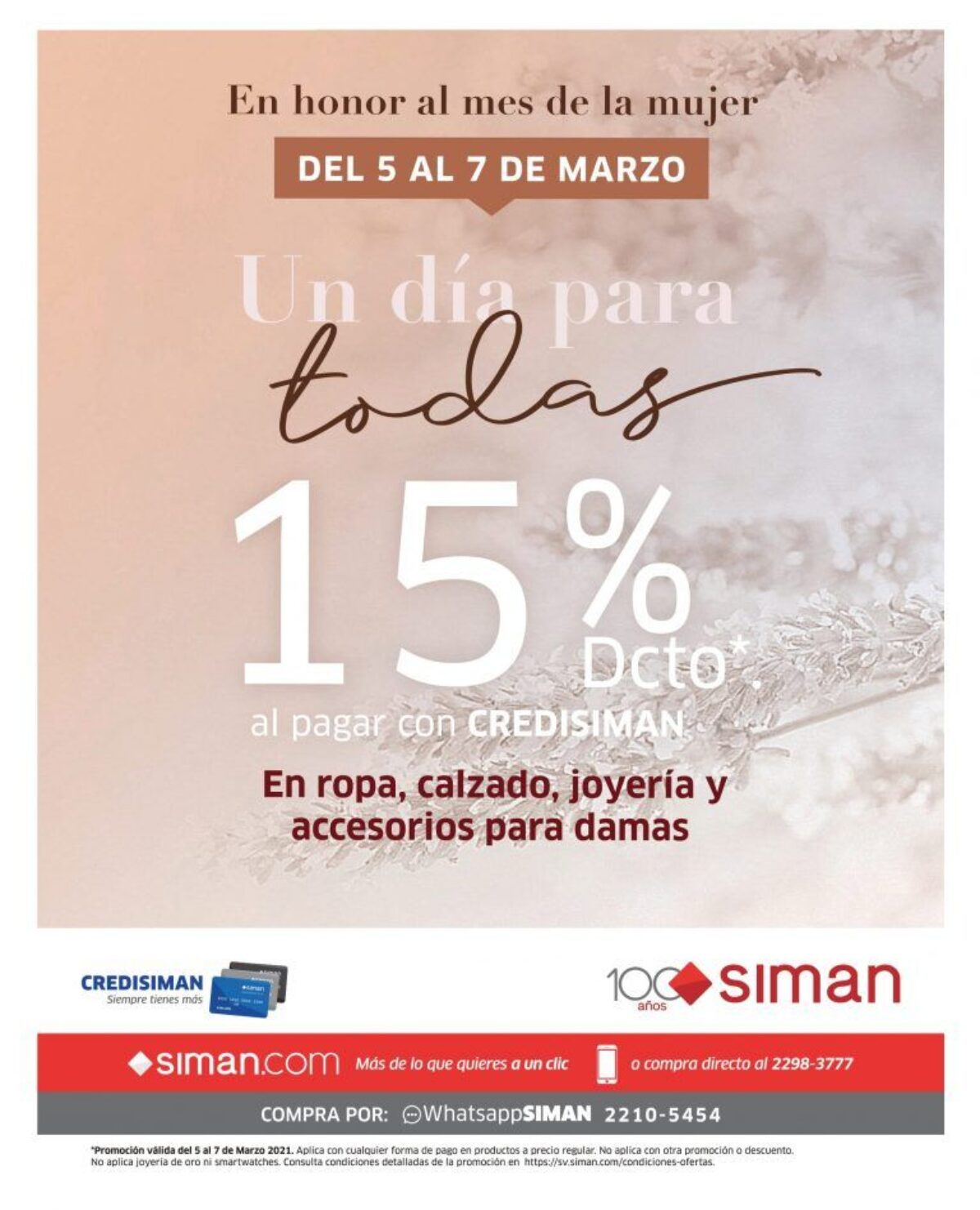 Descuentos SIMAN por Dia de la Mujer 2021 - Ofertas Ahora