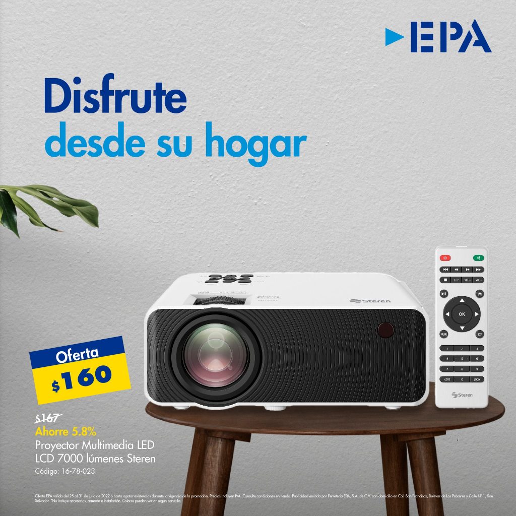 ProyectorMultimediaLEDsterenEPAferreteriajulio2022 Ofertas Ahora